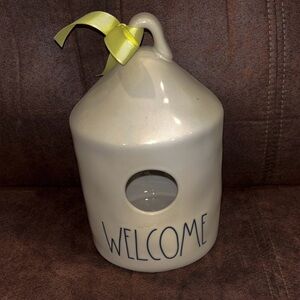 Rae Dunn Ceramic Welcome Birdhouse
